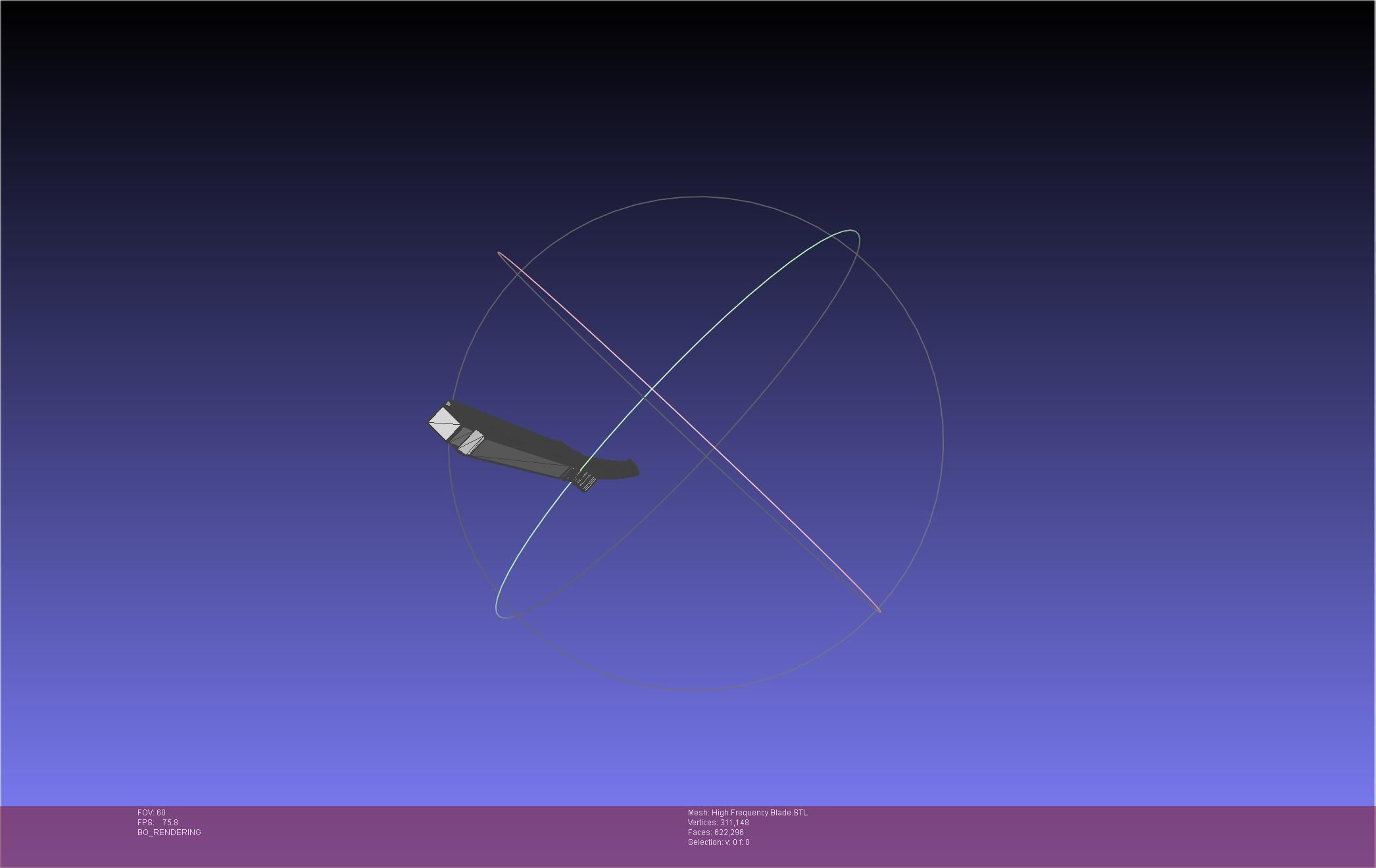 Metal Gear Rising Raiden High Frequency Blade Rework Assembly 3D print model_29