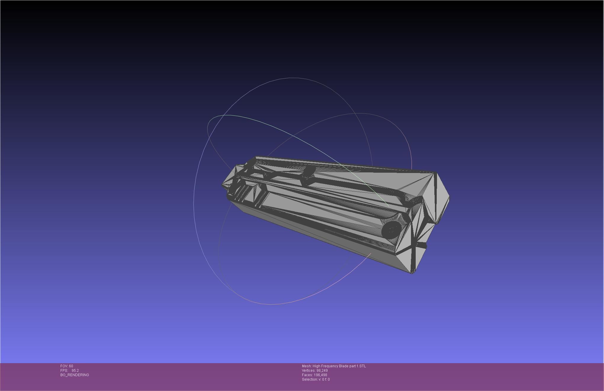 Metal Gear Rising Raiden High Frequency Blade Rework Assembly 3D print model_74