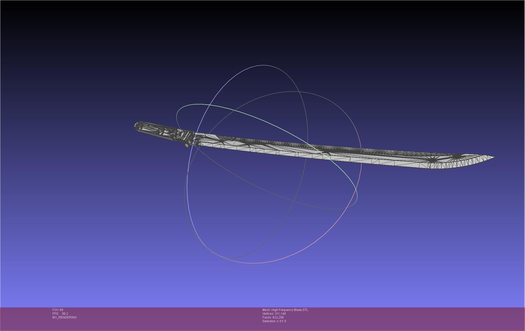 Metal Gear Rising Raiden High Frequency Blade Rework Assembly 3D print model_36