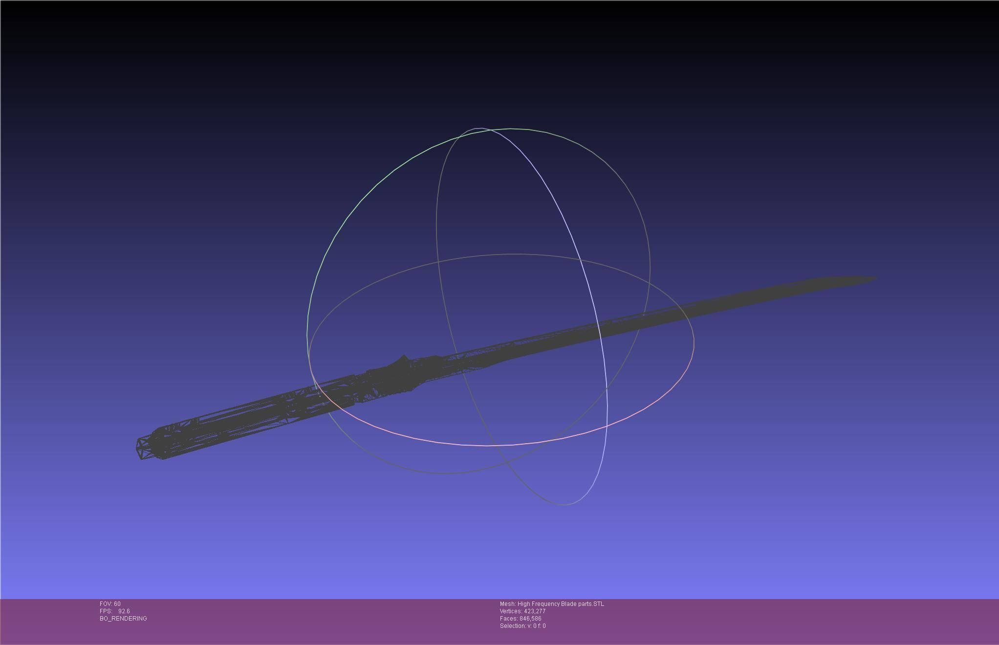 Metal Gear Rising Raiden High Frequency Blade Rework Assembly 3D print model_58