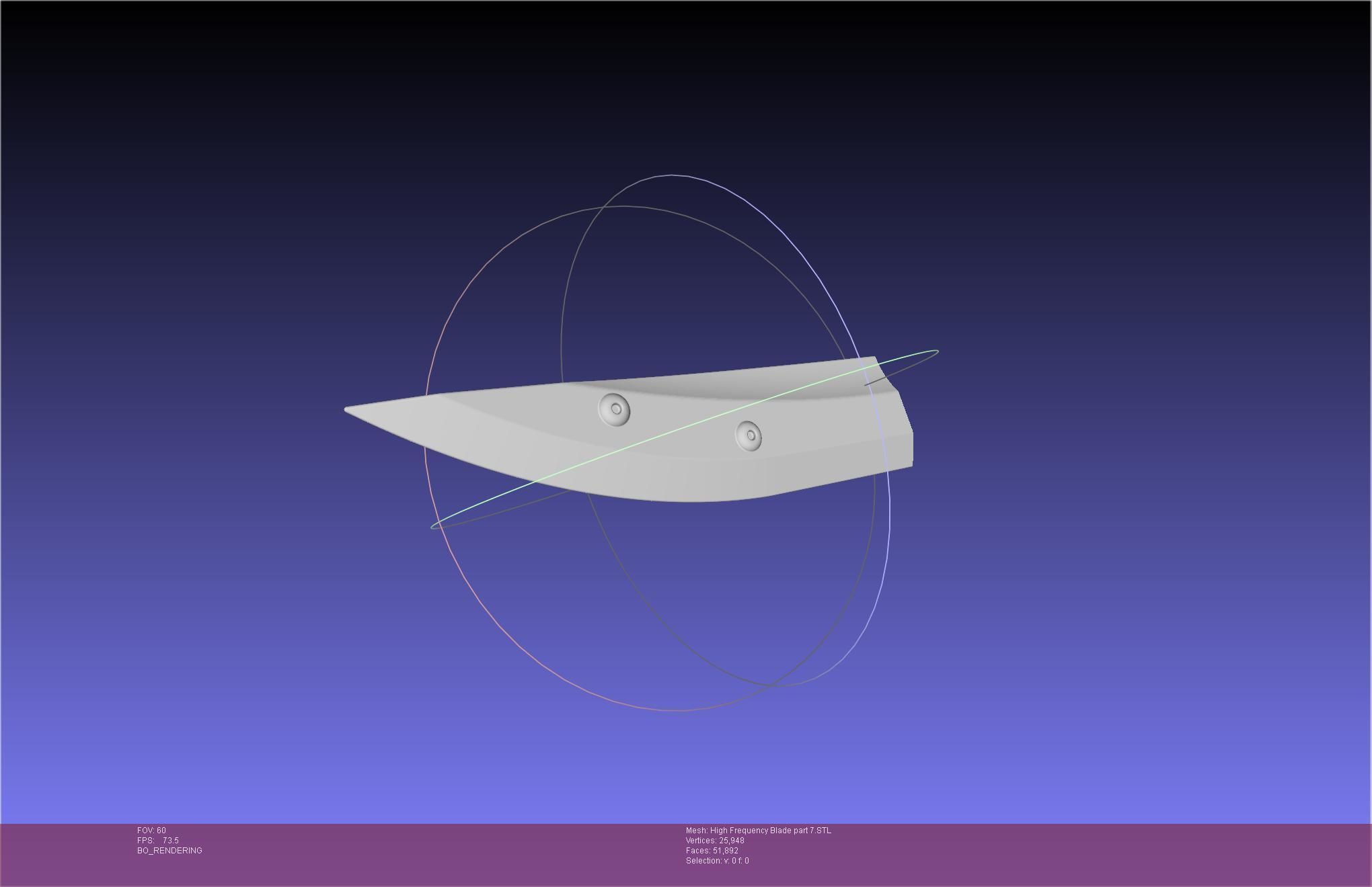 Metal Gear Rising Raiden High Frequency Blade Rework Assembly 3D print model_112