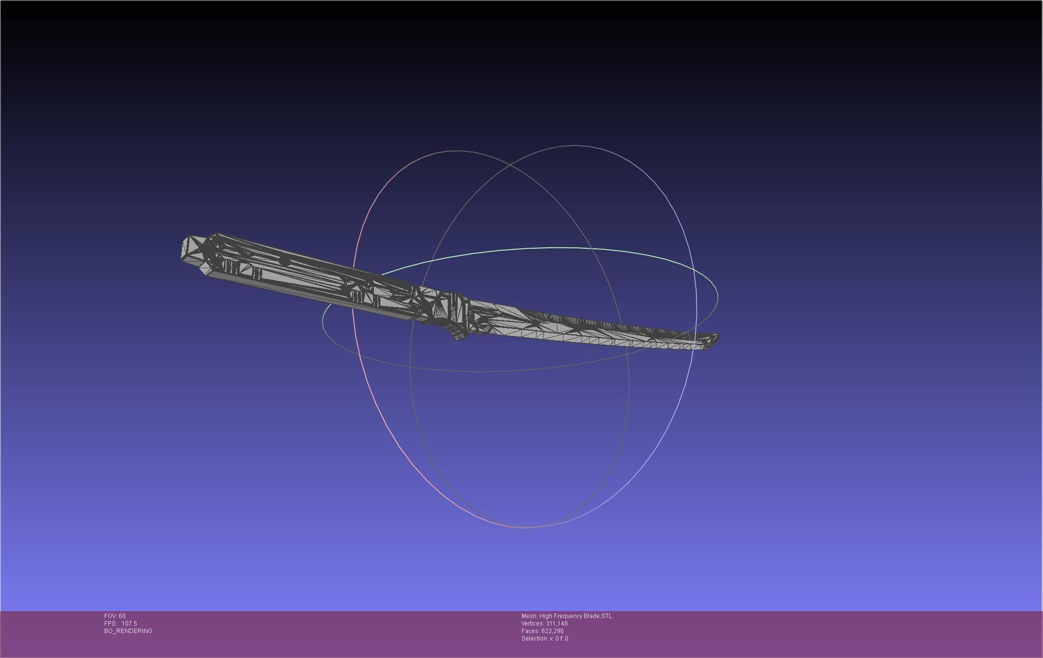 Metal Gear Rising Raiden High Frequency Blade Rework Assembly 3D print model_37