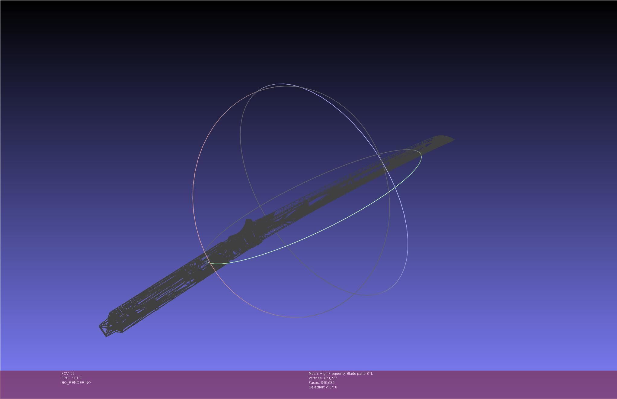 Metal Gear Rising Raiden High Frequency Blade Rework Assembly 3D print model_59