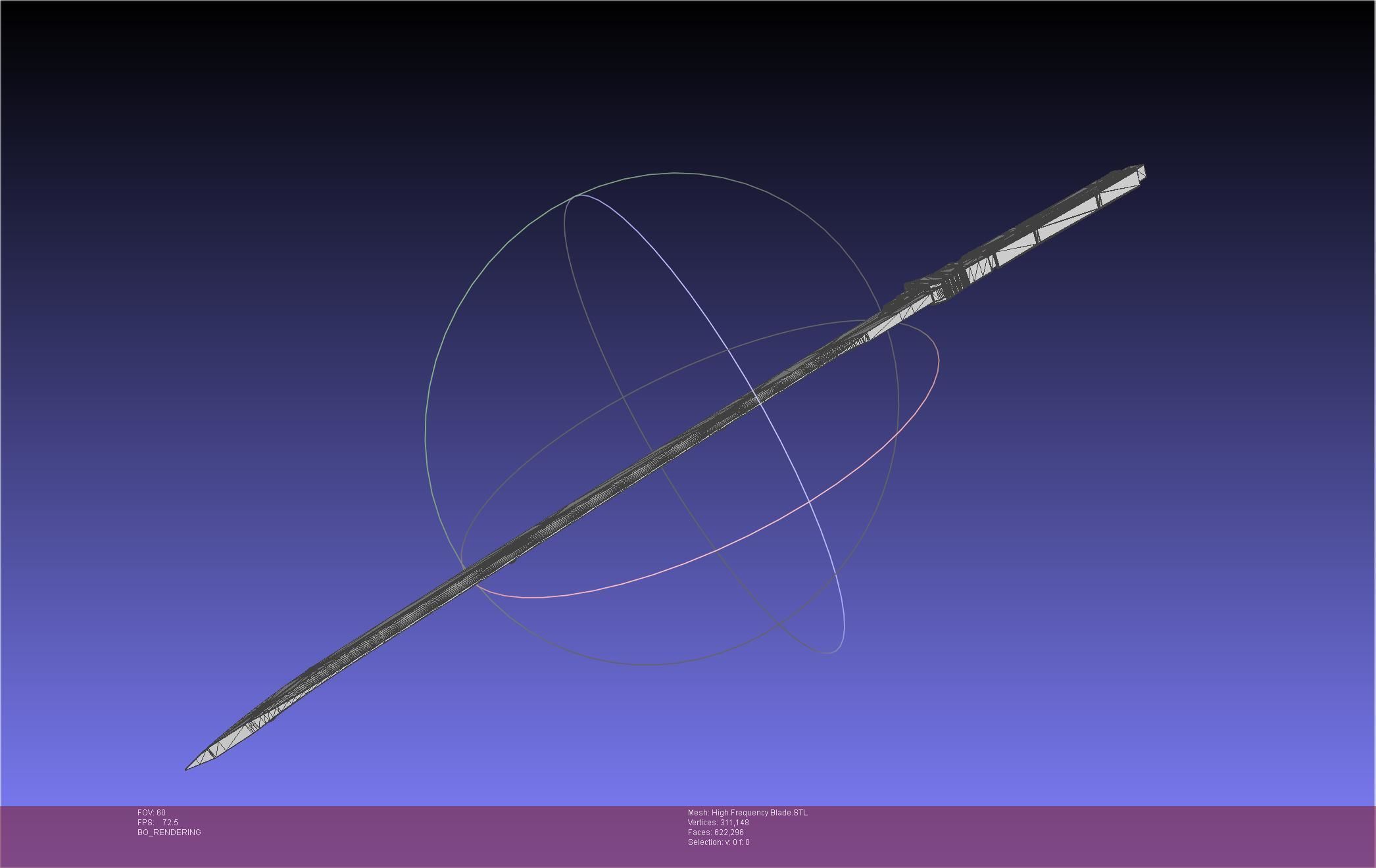 Metal Gear Rising Raiden High Frequency Blade Rework Assembly 3D print model_34