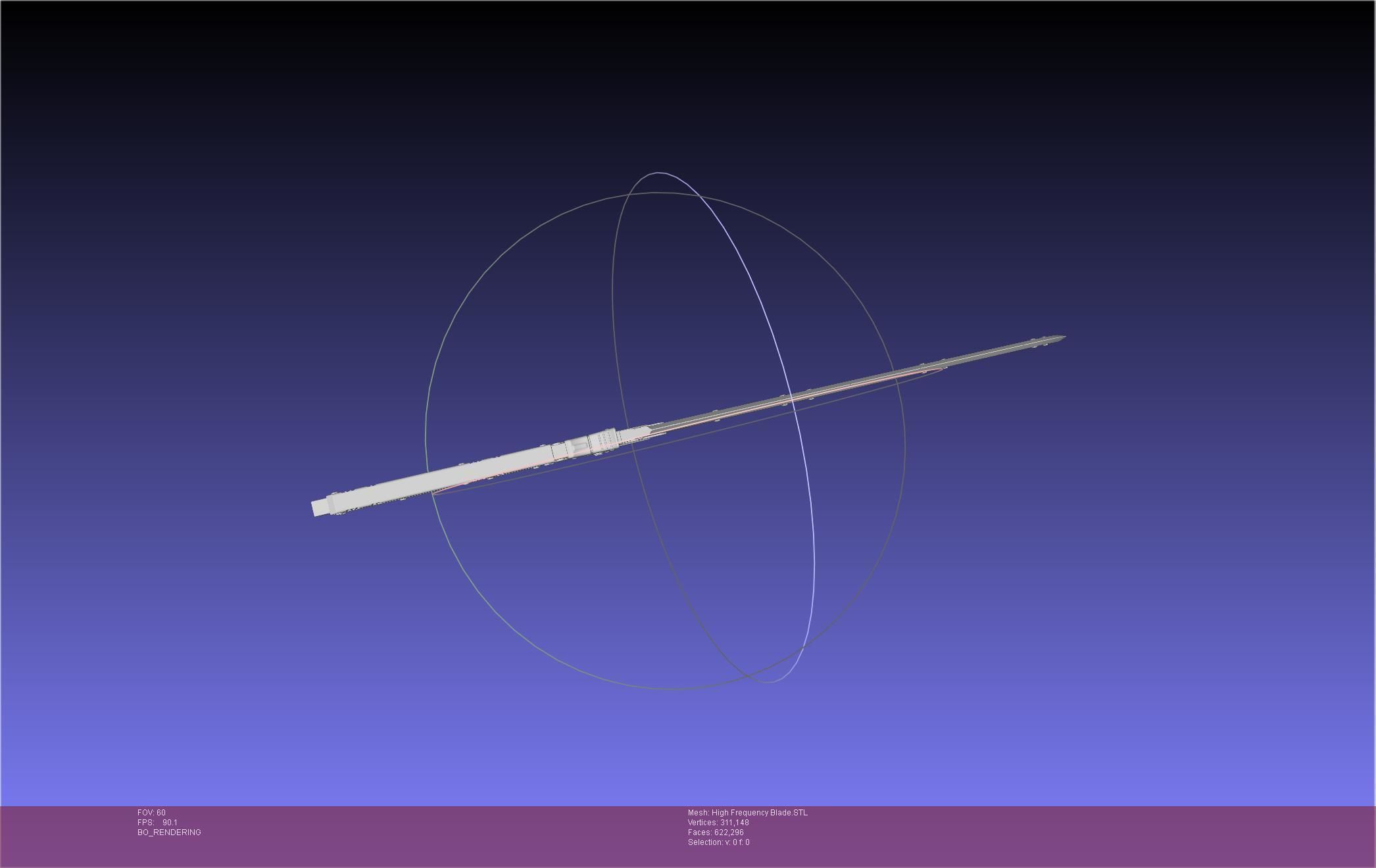 Metal Gear Rising Raiden High Frequency Blade Rework Assembly 3D print model_6