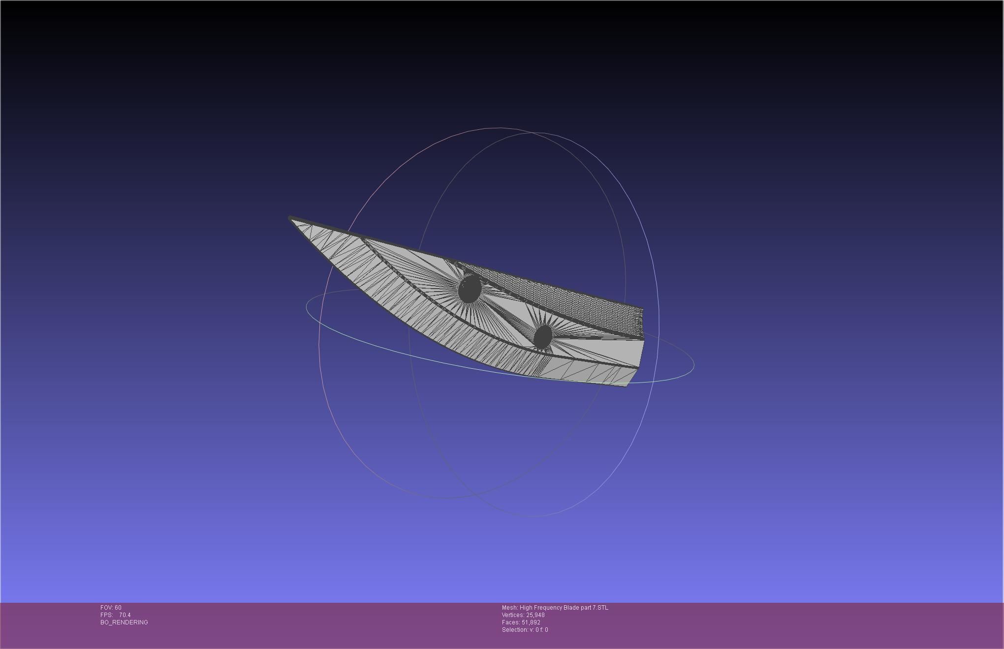 Metal Gear Rising Raiden High Frequency Blade Rework Assembly 3D print model_115