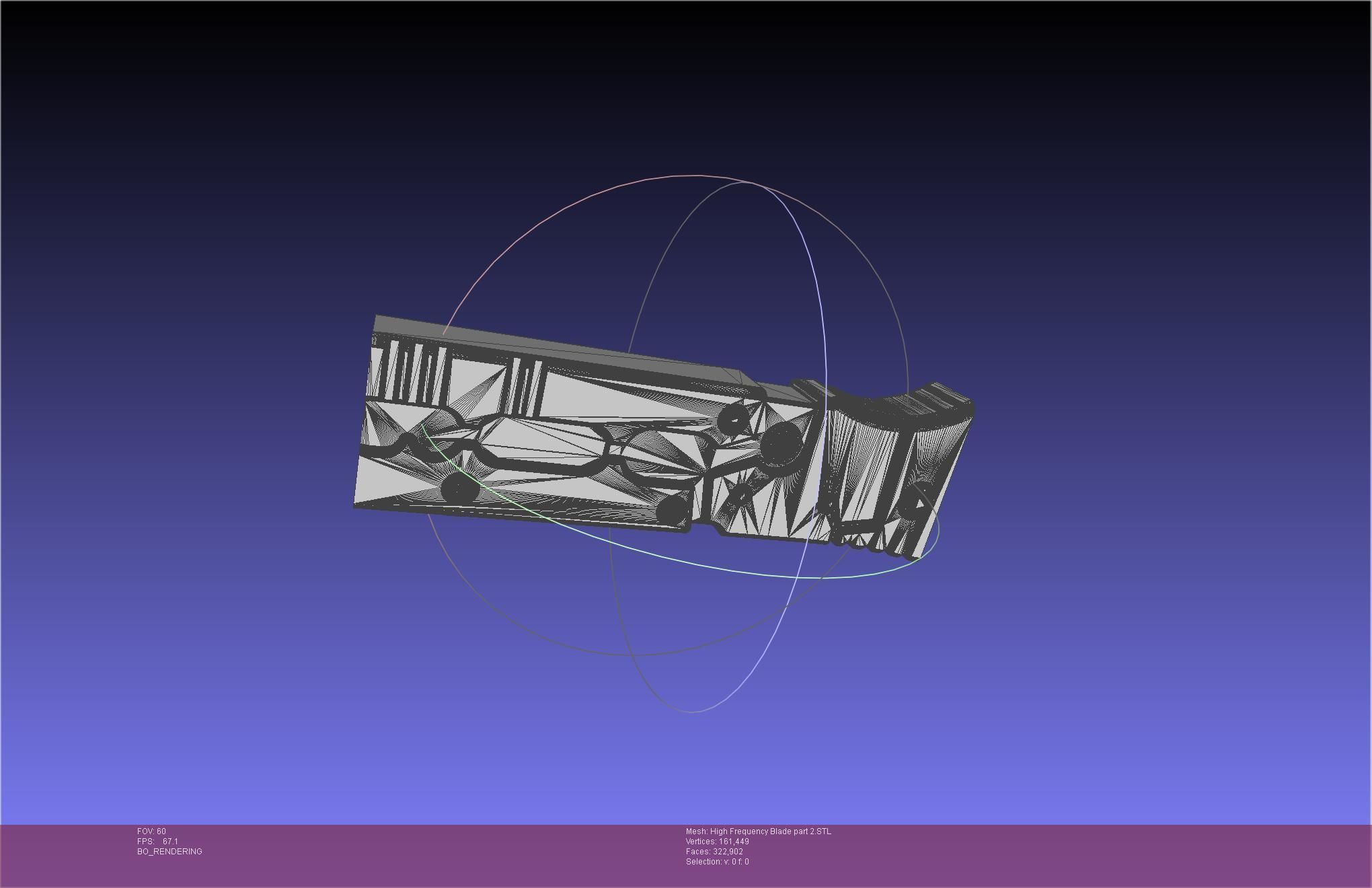 Metal Gear Rising Raiden High Frequency Blade Rework Assembly 3D print model_85