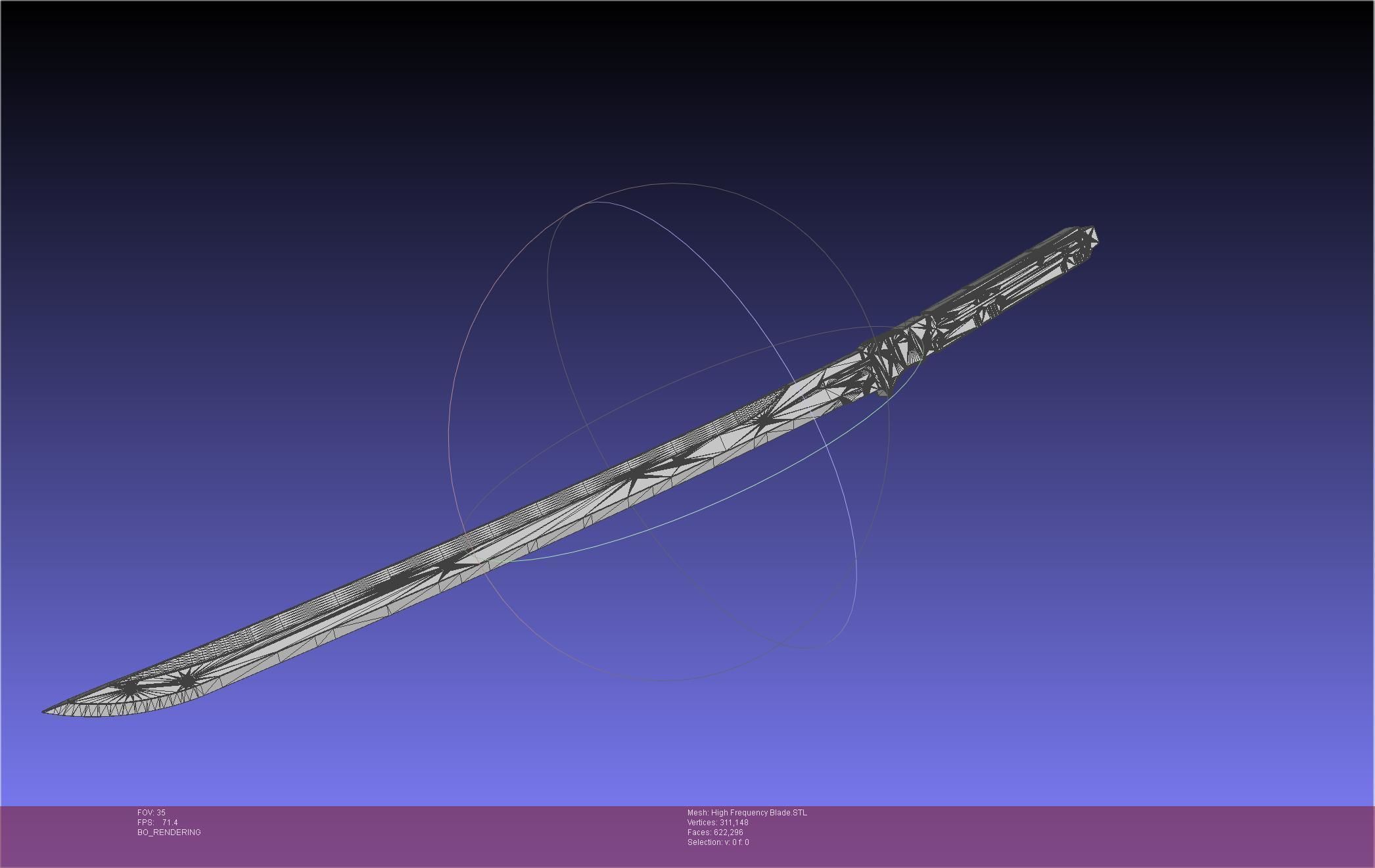 Metal Gear Rising Raiden High Frequency Blade Rework Assembly 3D print model_46