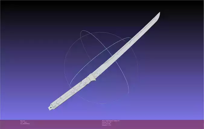 Metal Gear Rising Raiden High Frequency Blade Rework Assembly 3D print model