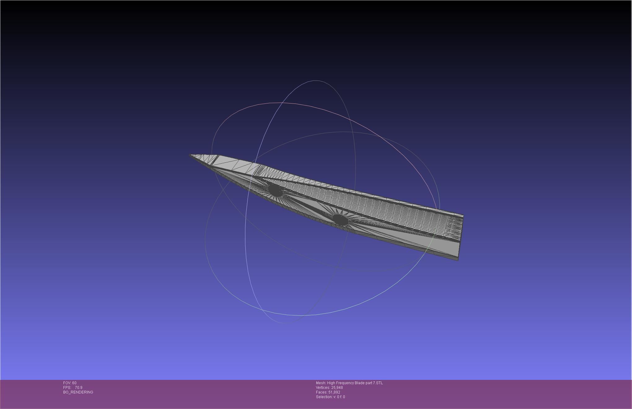 Metal Gear Rising Raiden High Frequency Blade Rework Assembly 3D print model_119