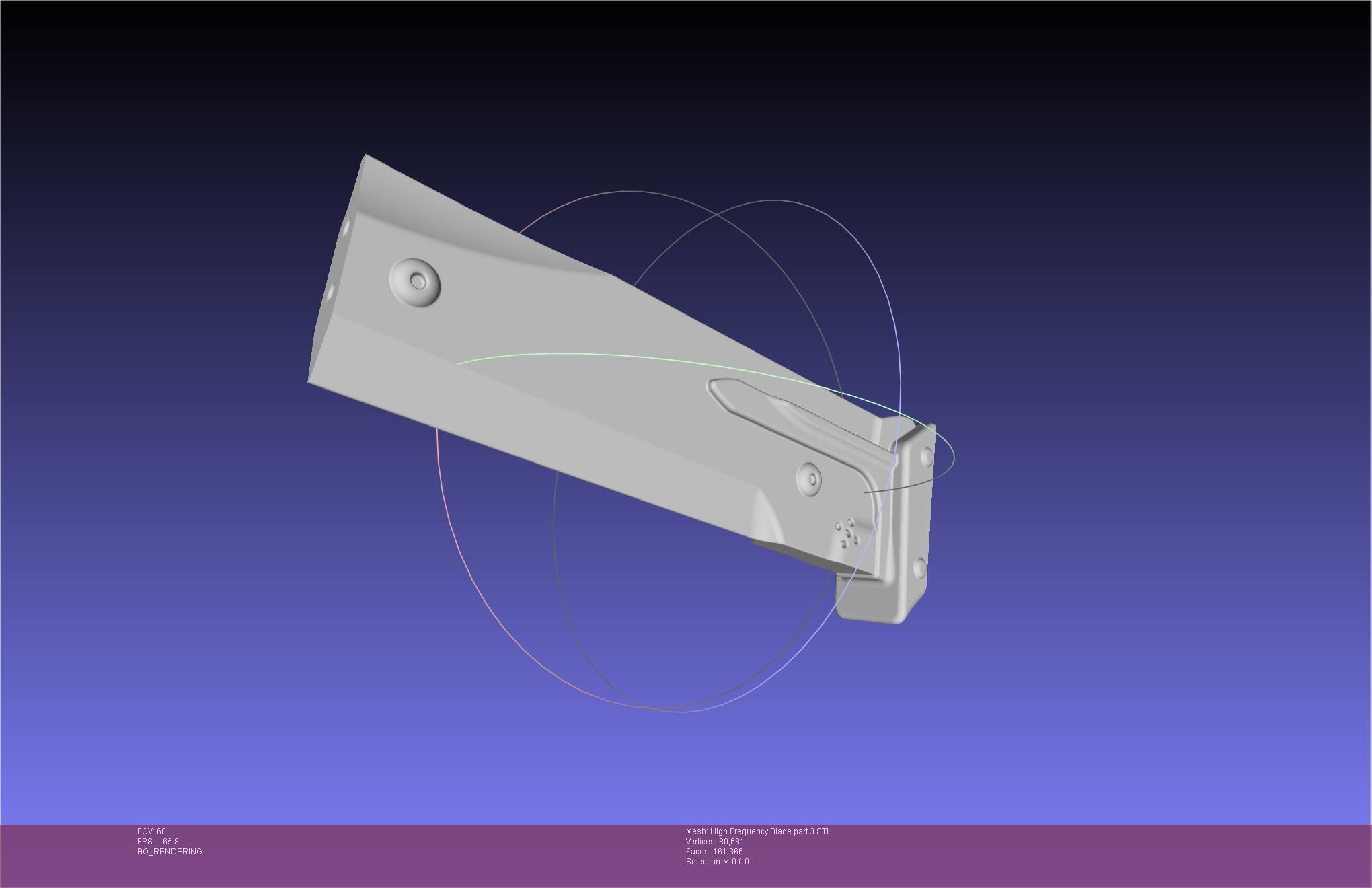 Metal Gear Rising Raiden High Frequency Blade Rework Assembly 3D print model_88