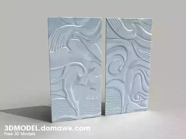 abstract releif art Free low-poly 3D model