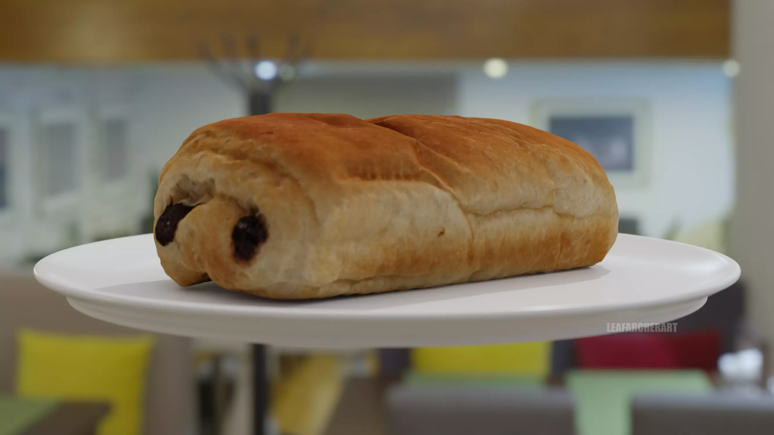 Pain Au Chocolat - French Pastry Free low-poly 3D model