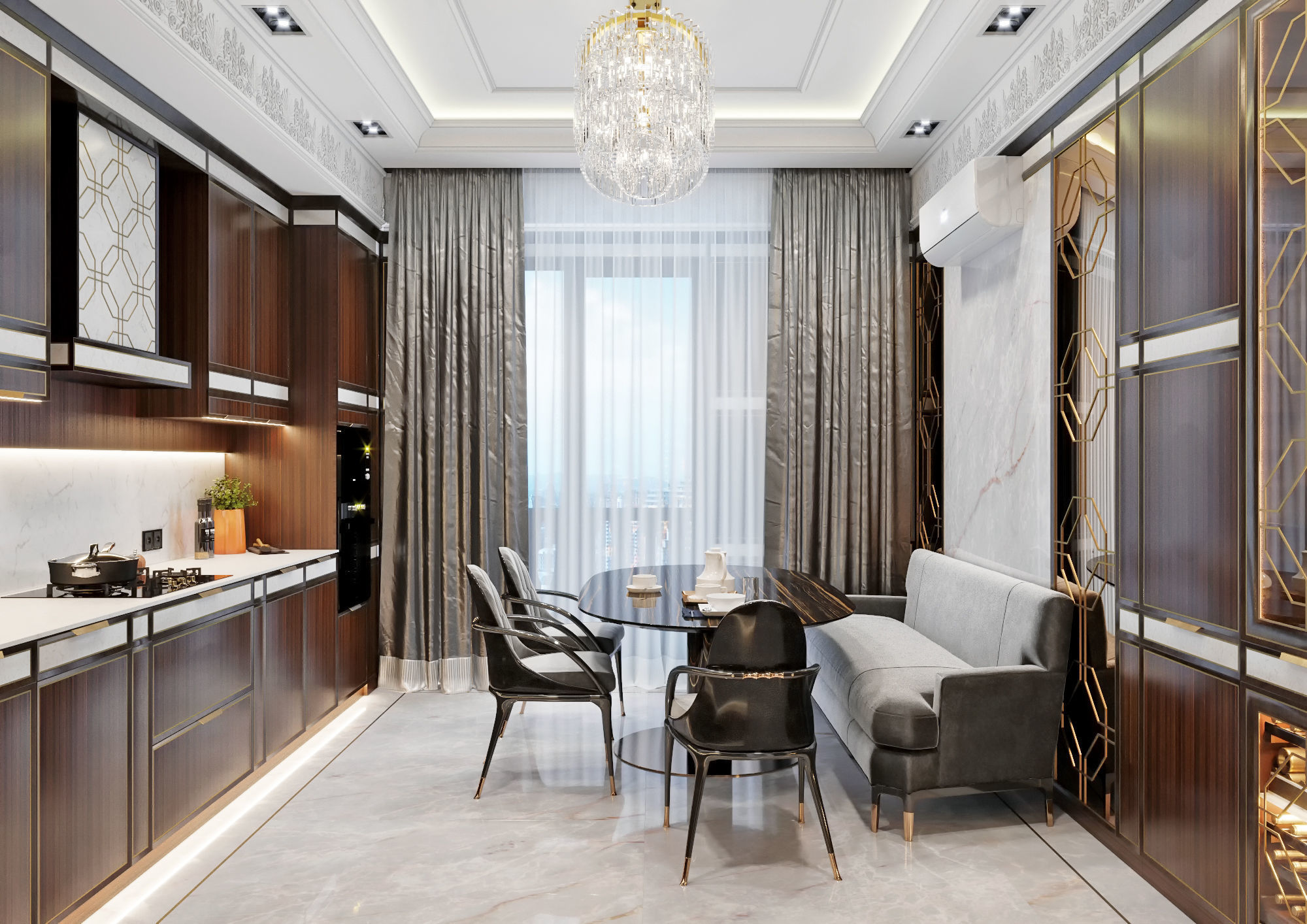 Interior Scene-3 for 3D Studio MAX and Corona Renderer 3D model_7