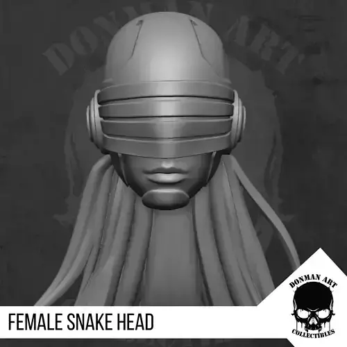 Female Snake Head  for action figures