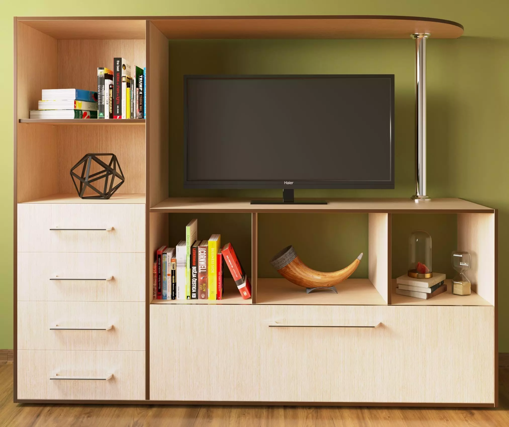Tv wall Free 3D model