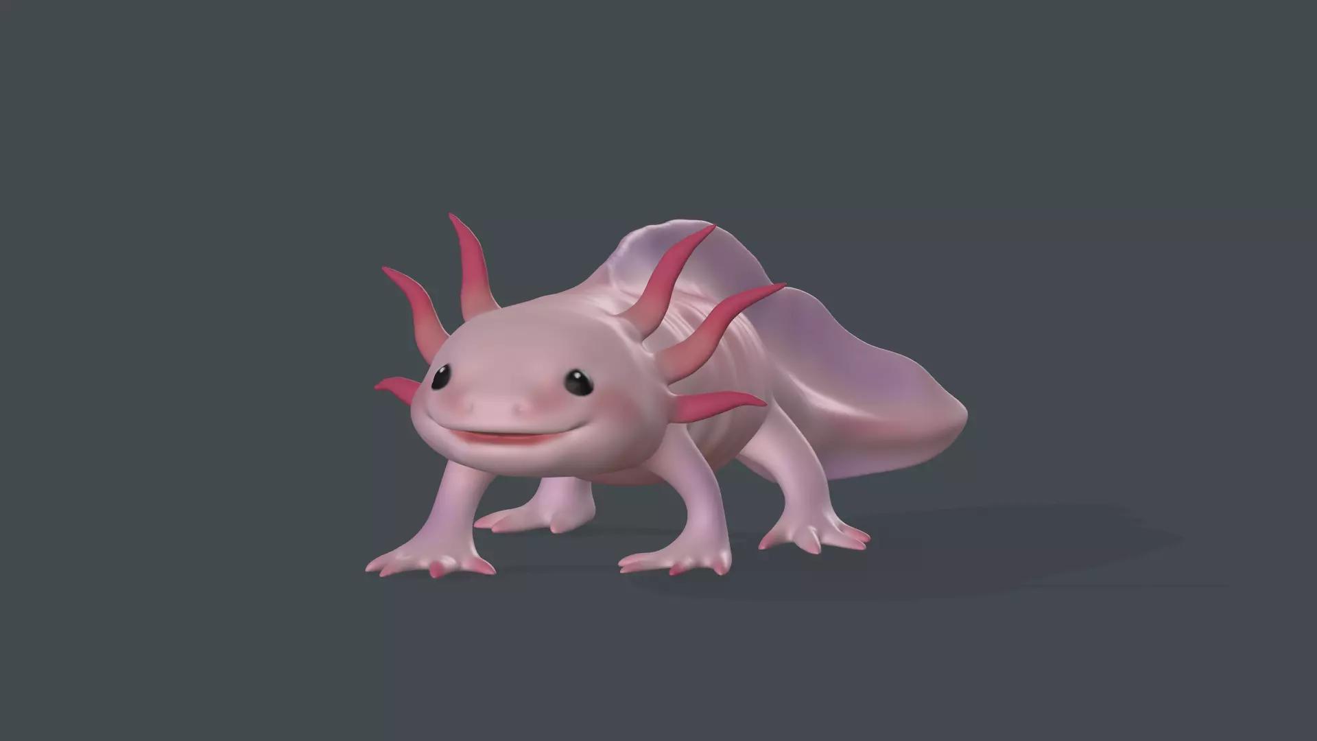 Axolotl creature 3D print model