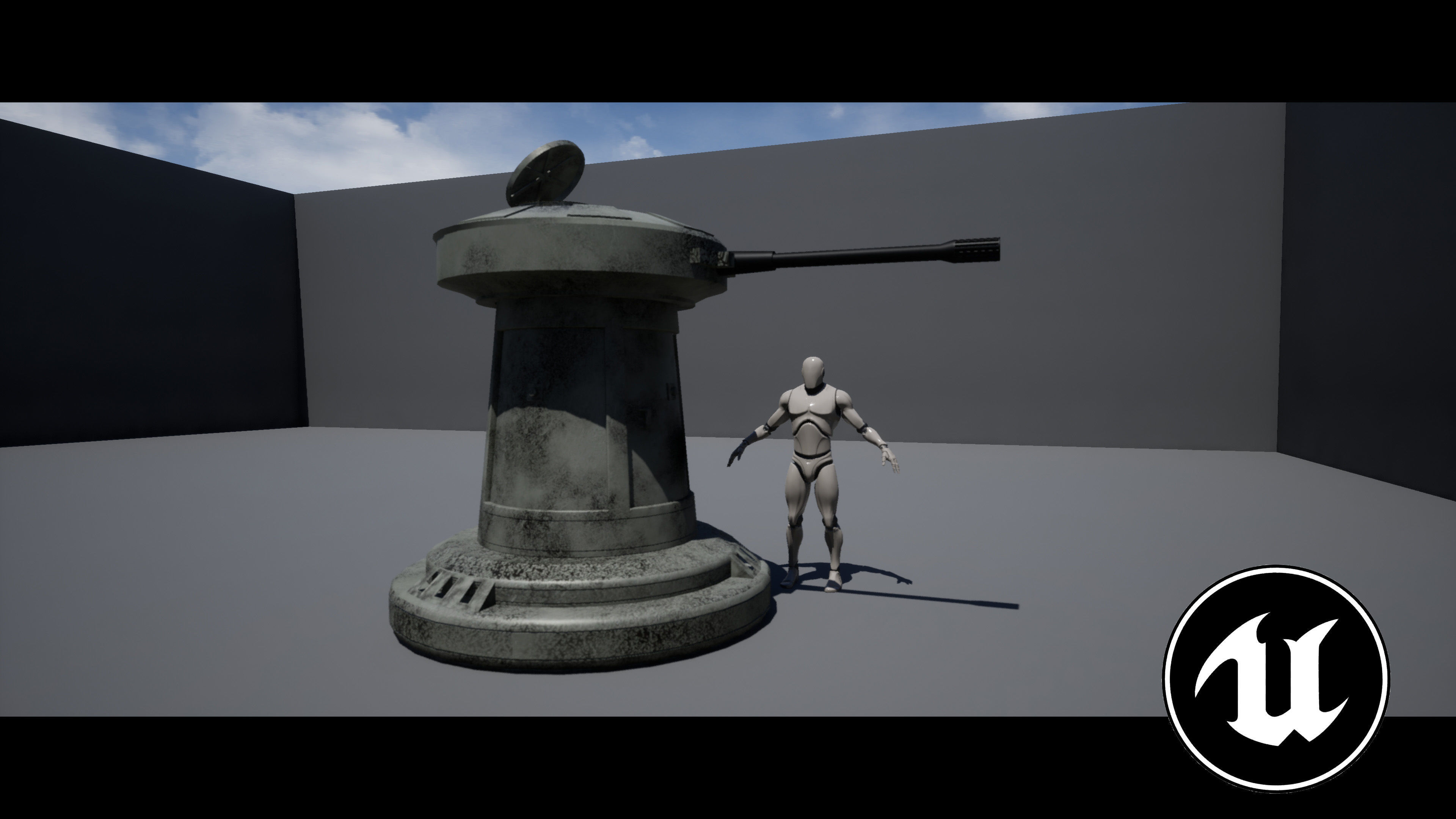 DF9 Turret Low-poly 3D model_2