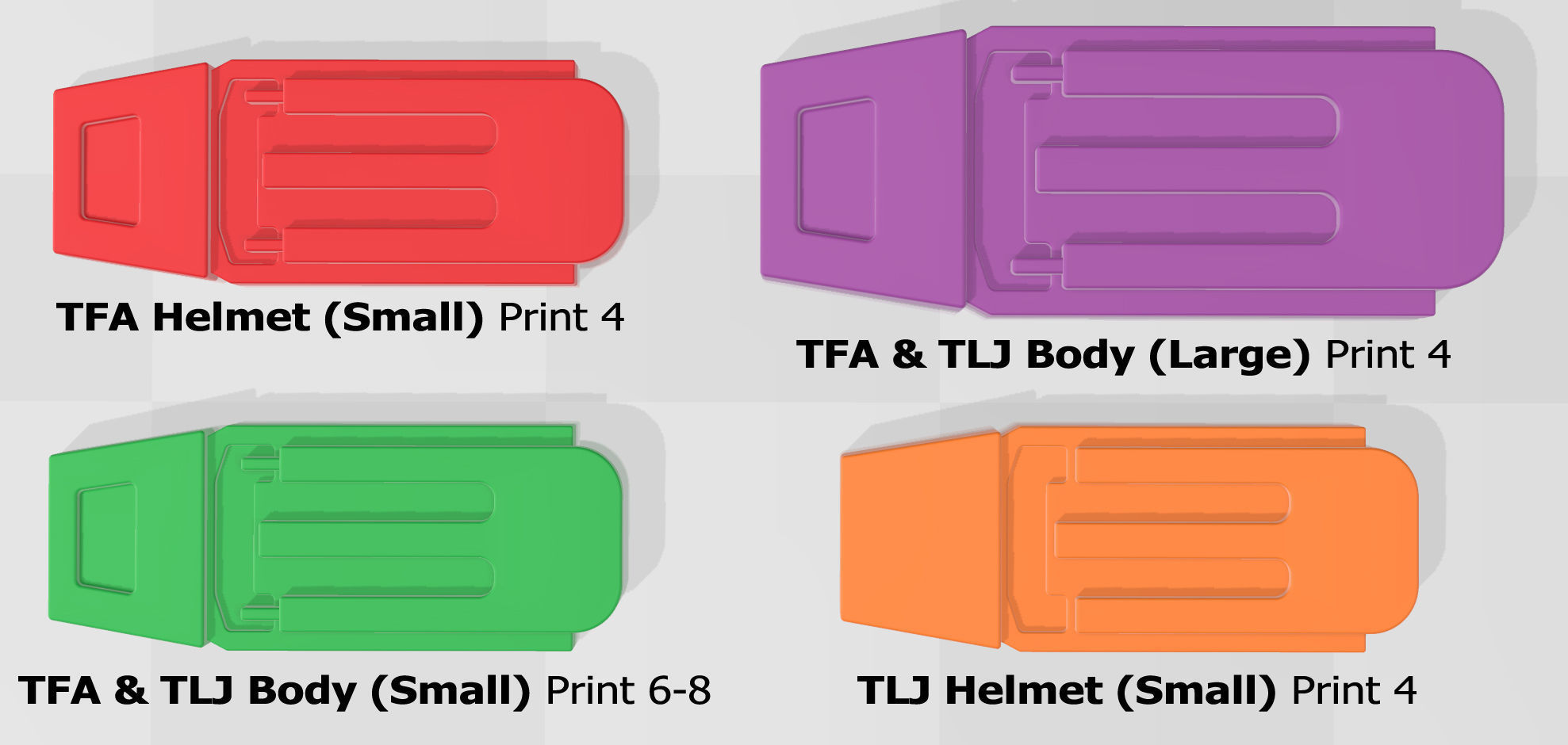 Star Wars First Order TK Clips Detail Greebles TFA and TLJ FOTK 3D print model_3