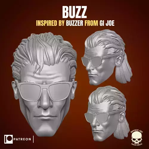 Buzz head for action figures