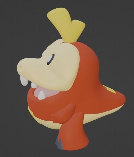 Fuecoco Pokemon 3D print model_3