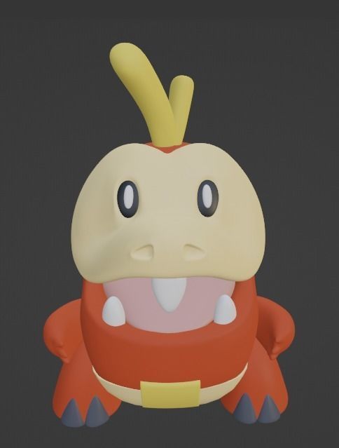 Fuecoco Pokemon 3D print model_2