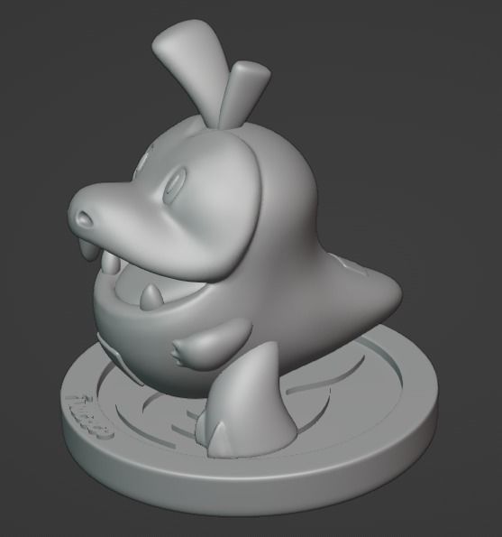 Fuecoco Pokemon 3D print model_1