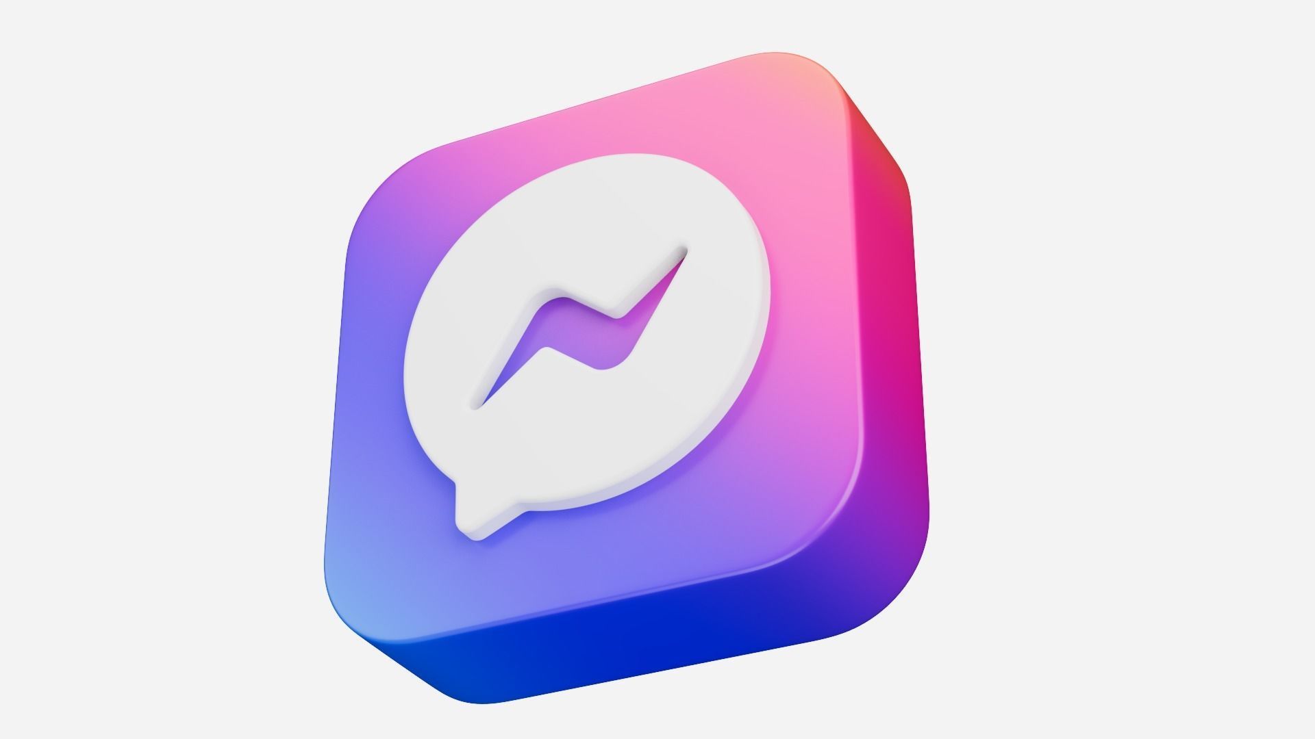 Messenger App Icon 3D model_10