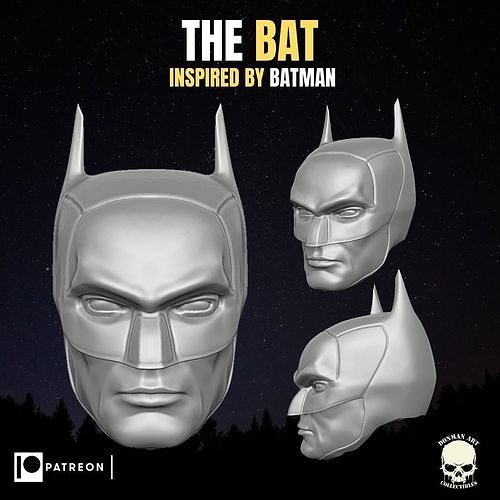 The Bat head for Action Figures 3D print model