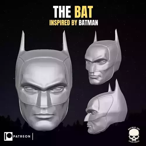 The Bat head for Action Figures 3D print model