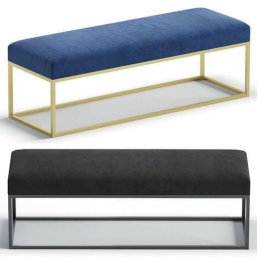 Bench CLASSIC by Cazarina Interiors 3 Colors Version 3D model