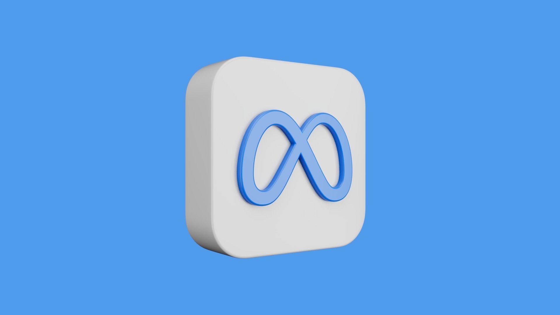 Meta App Icon  3D model_2