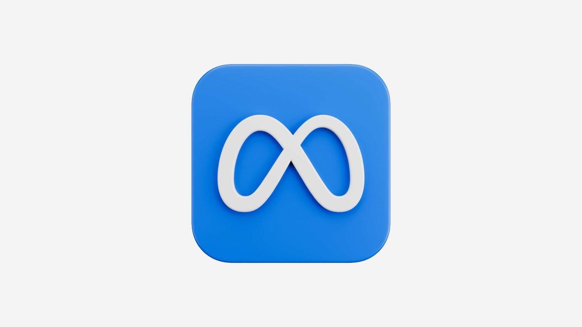 Meta App Icon  3D model_7