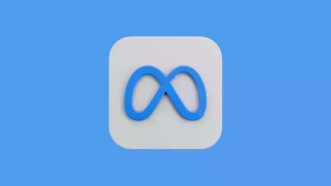 Meta App Icon  3D model
