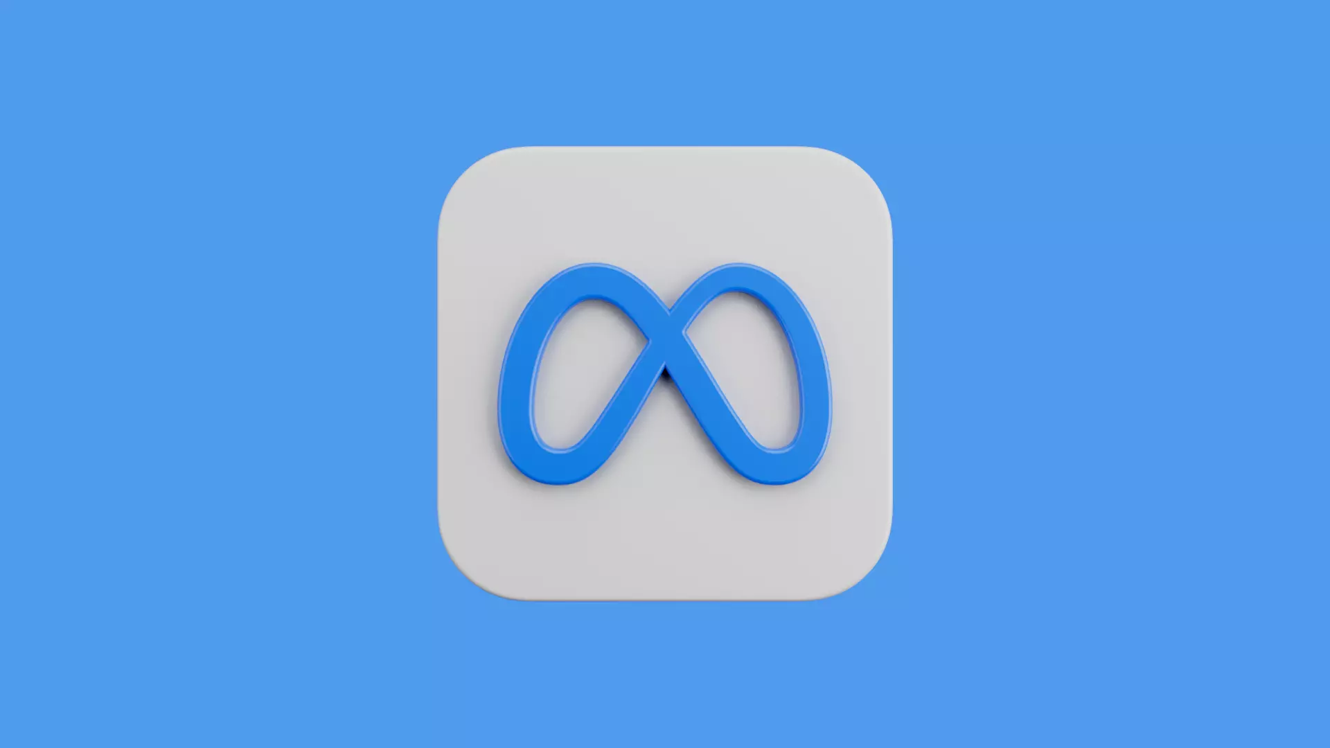 Meta App Icon  3D model_0