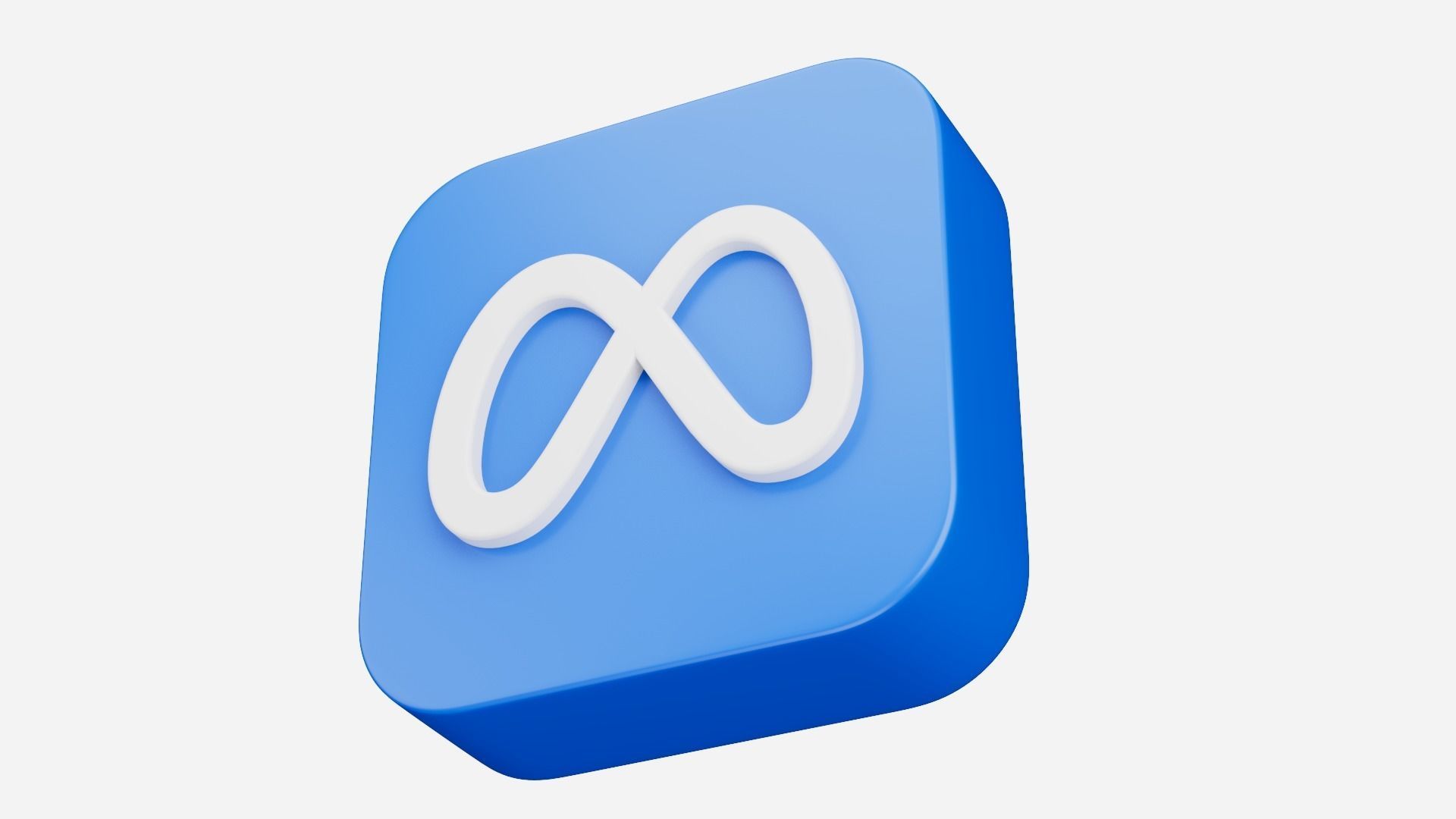 Meta App Icon  3D model_10