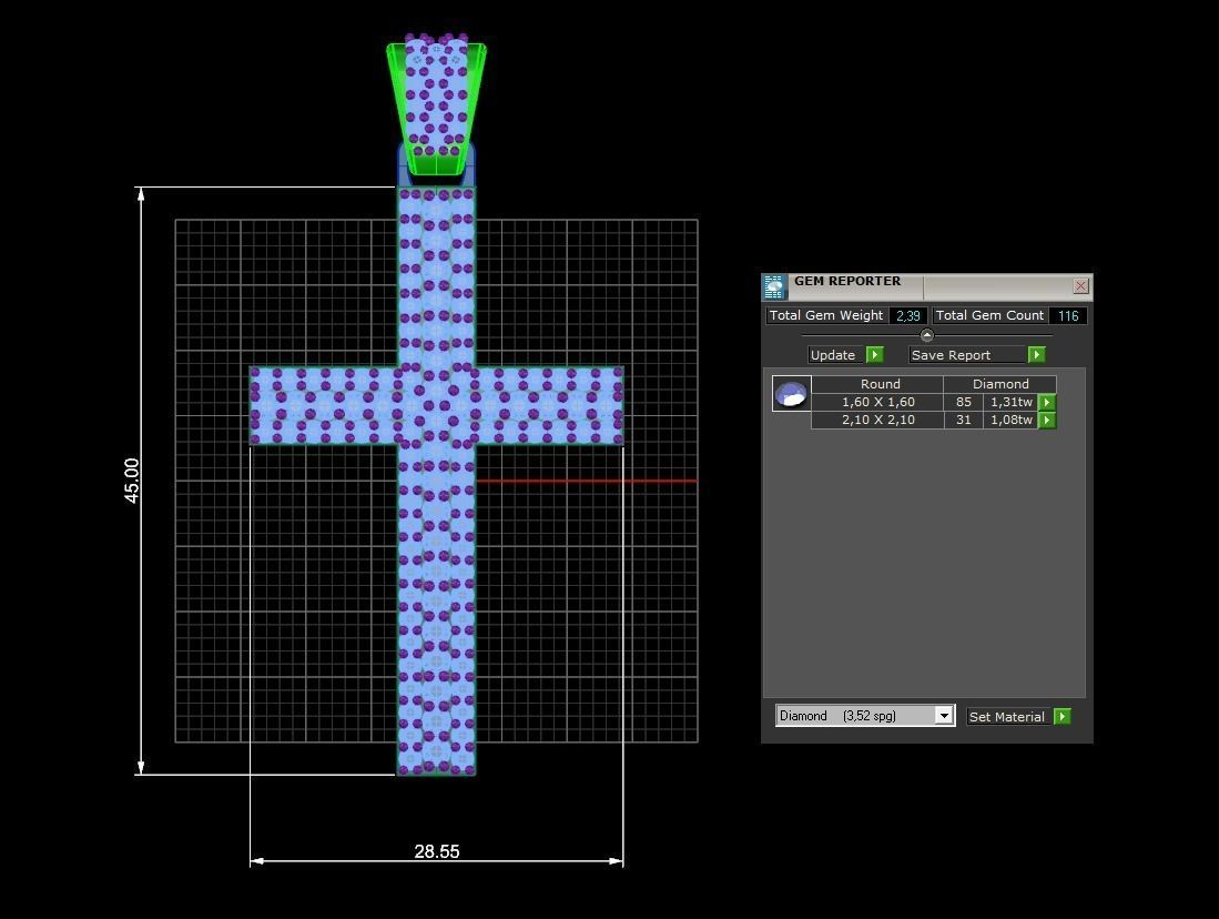 Cross Pendant 04 3D print model_5