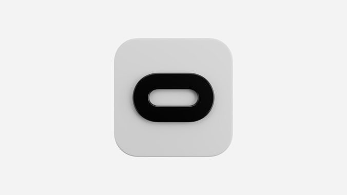 Oculus App Icon 3D model