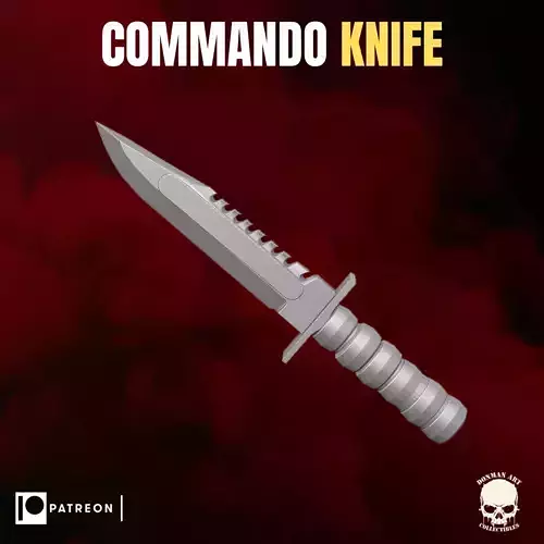 Commando Knife for action figures