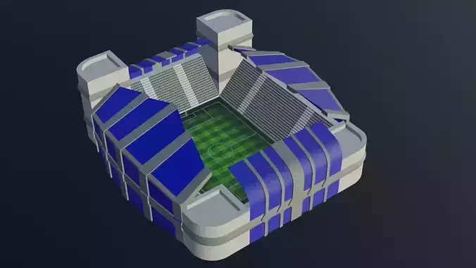 Football Stadium - Blue