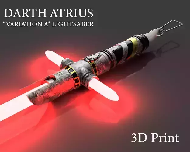 Darth Atrius Lightsaber - Var A - 3D printable 3D print model