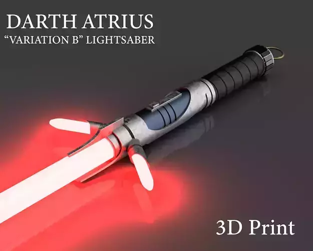 Darth Atrius Lightsaber - Var B - 3D printable 3D print model
