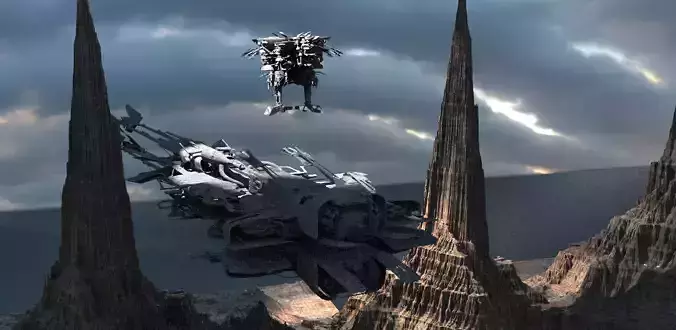 Star Wars inspired Racers With Planet ground