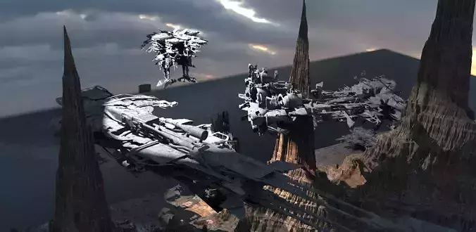 Star Wars inspired Racers collection 2 With Planet ground