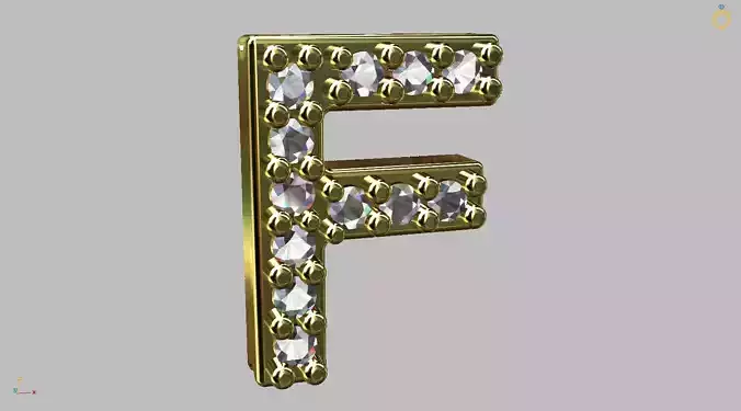 Letter F - 8mm