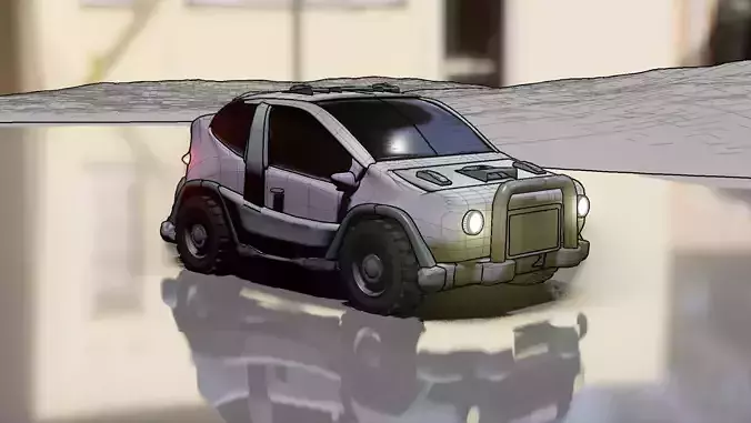 WRC Rally Car Design 3D model