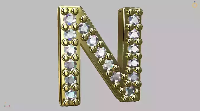 Letter N - 8mm