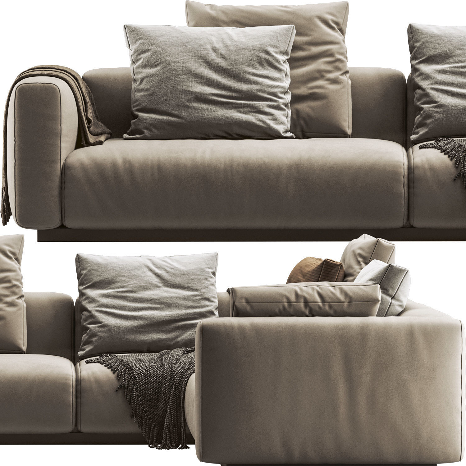 Flexform Lario Sofa 3D model_1
