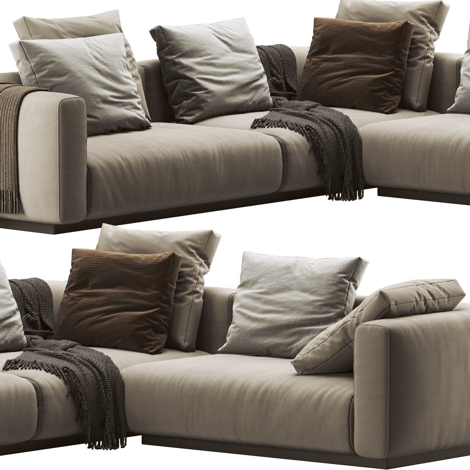 Flexform Lario Sofa 3D model_2