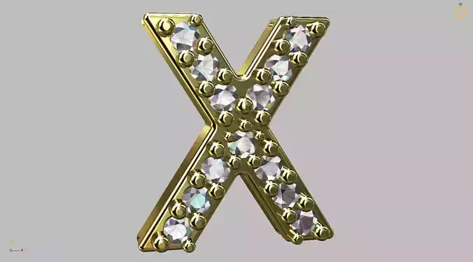 Letter X - 8mm